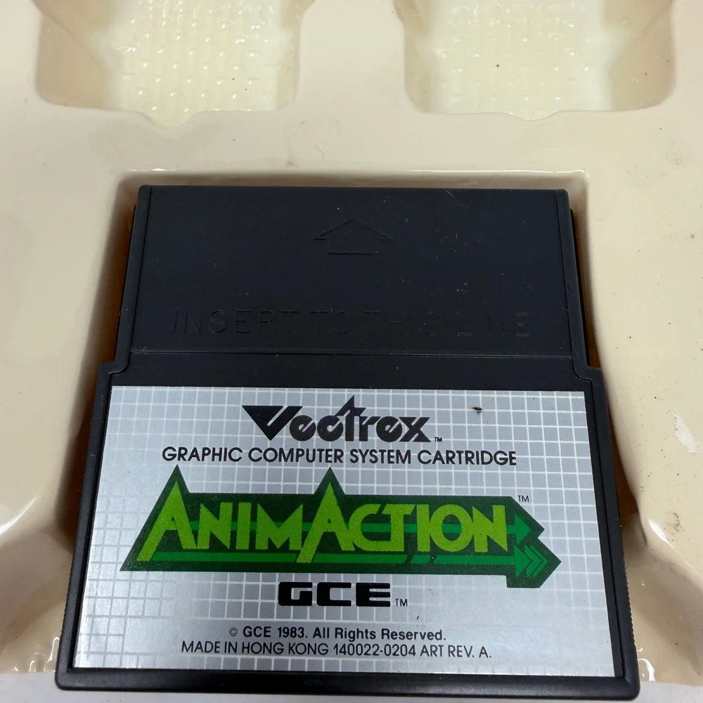 Vintage Vectrex AnimAction 1983 Game Cartridge Box Manual